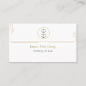 Einfache elegante Anwaltskartine/ Rechtsanwaltskar Visitenkarte (Vorderseite)