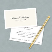 Einfache elegante Anwaltskasse Visitenkarte