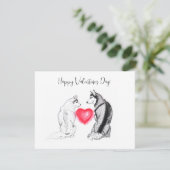 Einfache, elegante Aquarellfarbe. Karte (Stehend Vorderseite)