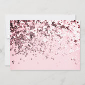 Einfache Elegante Ästhetische Glitzer meine Brautj Einladung (Rückseite)