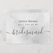 Einfache Elegante ästhetische Wasserfarbe meine Br Einladung (Vorne/Hinten)