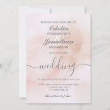 Einfache Elegante ästhetische Wasserfarbenhochzeit