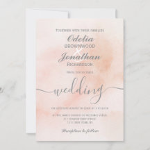 Einfache Elegante ästhetische Wasserfarbenhochzeit