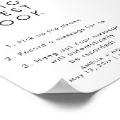 Einfache Elegante Audio Gästebuch Hochzeit (Ecke)