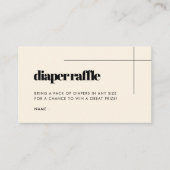 Einfache, elegante Babydusche mit Tombola Begleitkarte (Vorderseite)