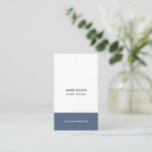 Einfache elegante Bauindustrie Visitenkarte (Stehend Vorderseite)