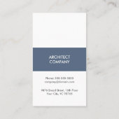 Einfache elegante Bauindustrie Visitenkarte (Rückseite)