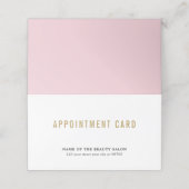 Einfache elegante Beauty-Termine Karte (Außenseite Aufgefaltet)