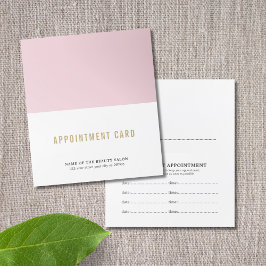 Einfache elegante Beauty-Termine Karte