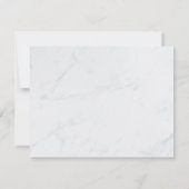 Einfache Elegante Beerdigung Dankeschön Karte | Ma (Rückseite)