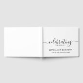 Einfache Elegante Beerdigung Gästebuch (Voll)