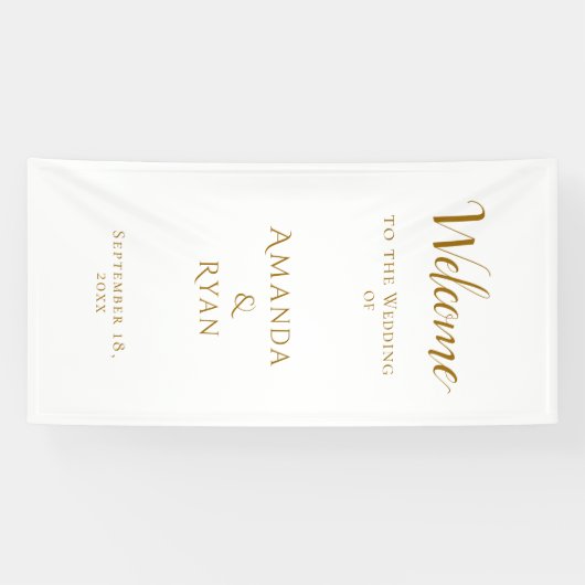 Einfache Elegante Begrüßung Banner (Horizontal)