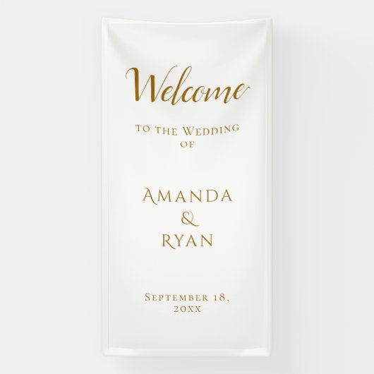 Einfache Elegante Begrüßung Banner (Vertikal)