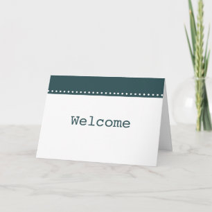 Einfache elegante Begrüßung Dankeskarte