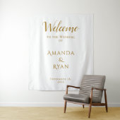 Einfache Elegante Begrüßungsskripte Wandteppich (Beispiel)