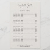 Einfache elegante Beige Minimalistische moderne Pr (Vorderseite)