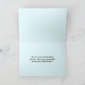 Einfache, elegante Beileidskarte für Beerdigung Karte (Innenseite)