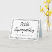 Einfache, elegante Beileidskarte für Beerdigung Karte (Gelbe Blume)