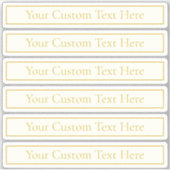 Einfache, elegante, benutzerdefinierbare Textform  Aufkleber (Vorderseite)