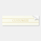 Einfache, elegante, benutzerdefinierbare Textform Autoaufkleber (Vorne)