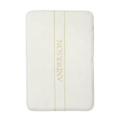 Einfache, elegante, benutzerdefinierbare Textform  Badematte (Vorderseite Vertikal)