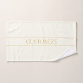 Einfache, elegante, benutzerdefinierbare Textform  Badhandtuch Set (Handtuch)