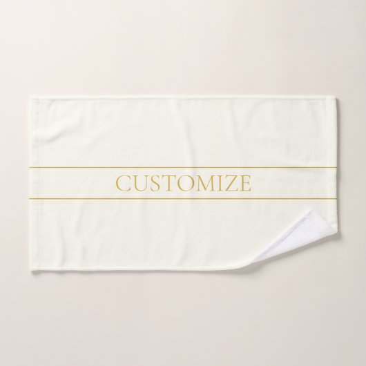 Einfache, elegante, benutzerdefinierbare Textform  Badhandtuch Set (Handtuch)