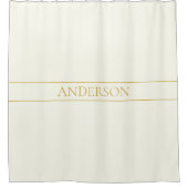 Einfache, elegante, benutzerdefinierbare Textform Duschvorhang (Vorderseite)