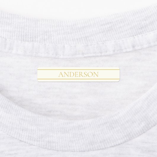 Einfache, elegante, benutzerdefinierbare Textform  Etiketten (Befestigt)