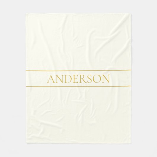 Einfache, elegante, benutzerdefinierbare Textform  Fleecedecke (Vorderseite)