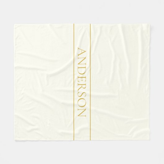 Einfache, elegante, benutzerdefinierbare Textform  Fleecedecke (Vorderseite (Horizontal))