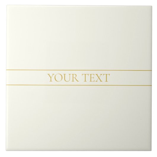 Einfache, elegante, benutzerdefinierbare Textform Fliese (Vorderseite)