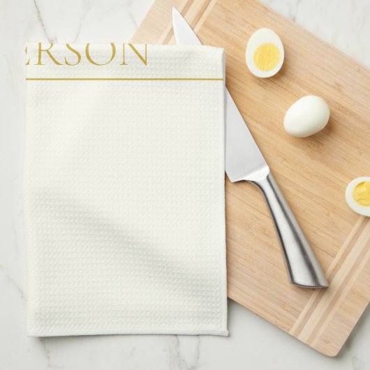 Einfache, elegante, benutzerdefinierbare Textform Geschirrtuch (Viertel Falte)