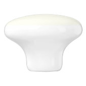 Einfache, elegante, benutzerdefinierbare Textform Keramikknauf (Seitenansicht)