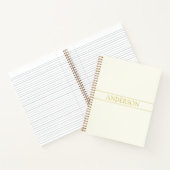 Einfache, elegante, benutzerdefinierbare Textform Notizblock (Innenseite)