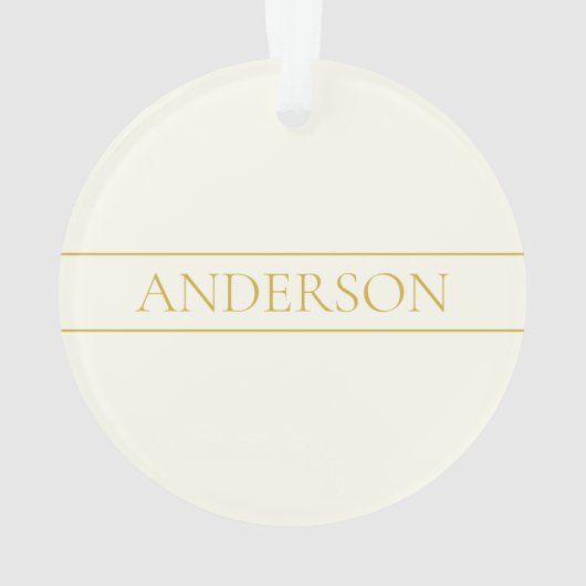 Einfache, elegante, benutzerdefinierbare Textform  Ornament (Rückseite)