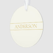 Einfache, elegante, benutzerdefinierbare Textform  Ornament (Vorderseite)