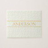 Einfache, elegante, benutzerdefinierbare Textform  Puzzle (Horizontal)