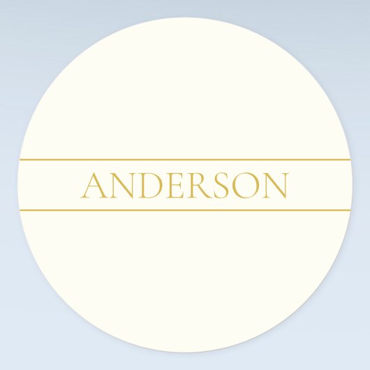 Einfache, elegante, benutzerdefinierbare Textform Runder Aufkleber