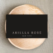 Einfache Elegante Beruflich Black Visitenkarte