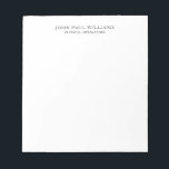 Einfache, elegante Berufliche Bezeichnung Notizblock<br><div class="desc">Einfach Eleganter Beruflicher Name Notepad Sie können die Textfarbe mit dem Tool 'Anpassen' einfach anpassen oder können sich mit mir in Verbindung setzen.</div>