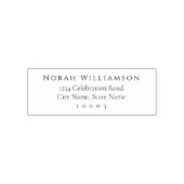 Einfache Elegante Berufliche Individuelle Name-Ums Permastempel (Design)