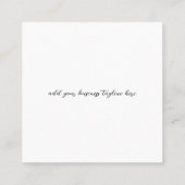 Einfache Elegante Berufliche Minimal Moderne QR Co Quadratische Visitenkarte (Rückseite)