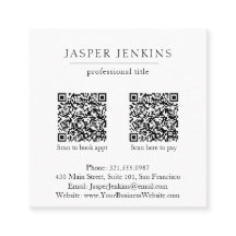 Einfache Elegante Berufliche Minimal Moderne QR Co