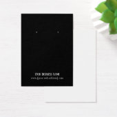 Einfache elegante Black Custom Earring Business Ca (Schreibtisch)