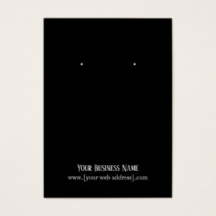 Einfache elegante Black Custom Earring Business Ca