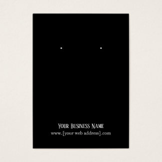 Einfache elegante Black Custom Earring Business Ca