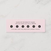 Einfache Elegante Black Light Rose Loyalität Karte (Rückseite)