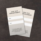 Einfache elegante Black Silver Schönheit Ernennung Terminkarte