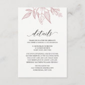 Einfache elegante Bläserenkarte Begleitkarte (Vorderseite)